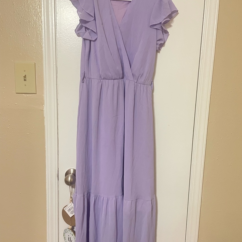 Elegant Lilac Women's dress from pretty garden small size